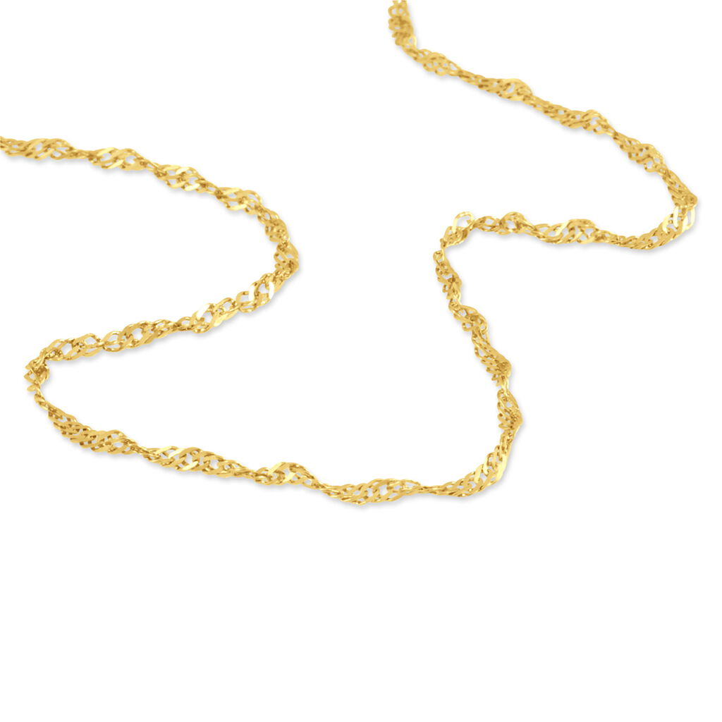 Chaîne Abbygail  Maille Singapour Or Jaune