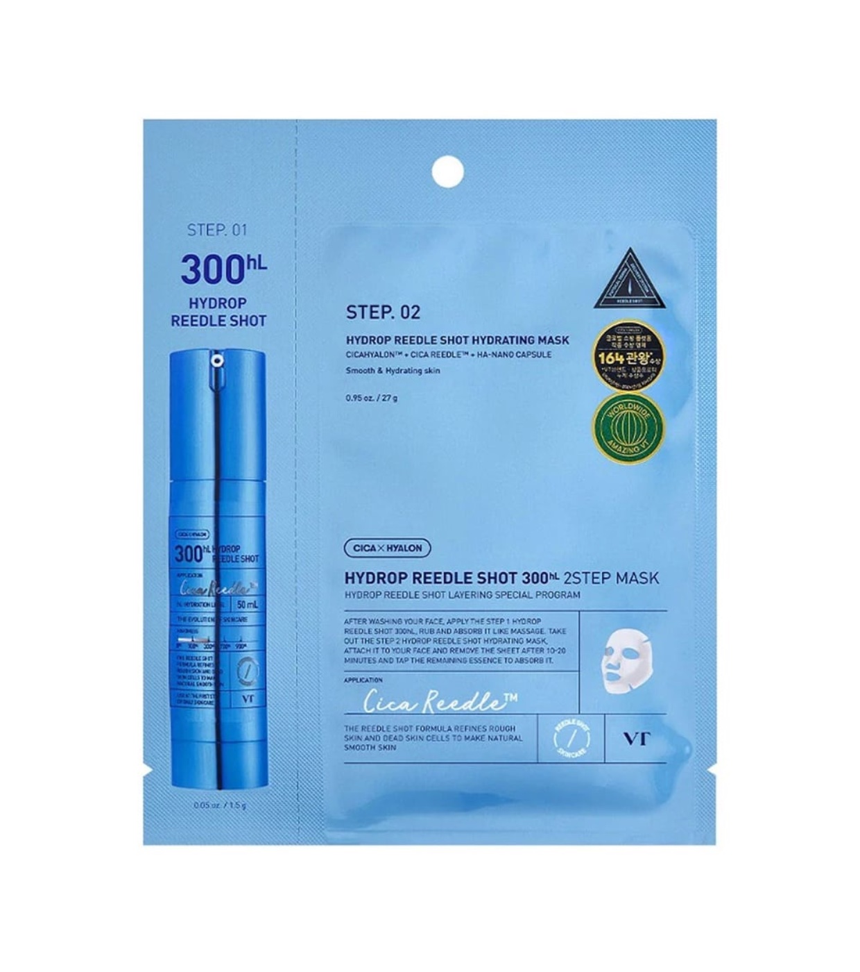 VT Cosmetics - Máscara de 2 etapas Hydrop Reedle Shot 300