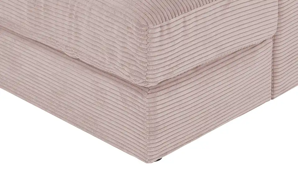 Element Branna Rosé Cordstoff Ottomane rechts