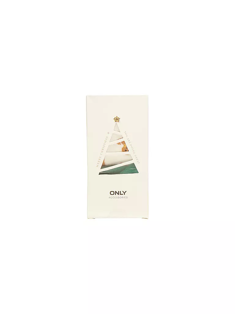 ONLY Socken ONLCHRISTMAS 2er Pkg. white cookie snowflake weiss