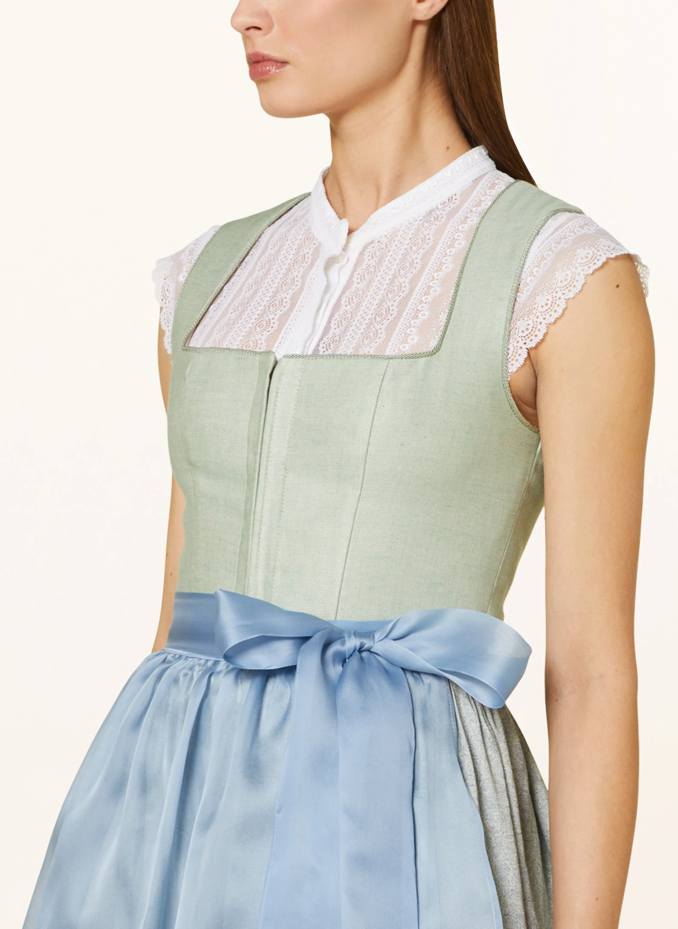 KINGA MATHE Dirndl ALCAMO mit Seide und Leinen