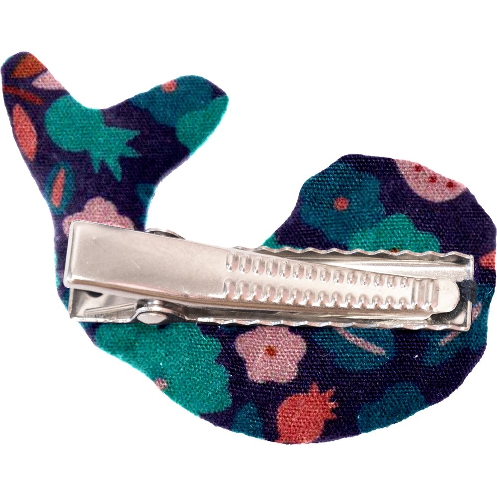 Barrette Baleine Huppette Fleurie