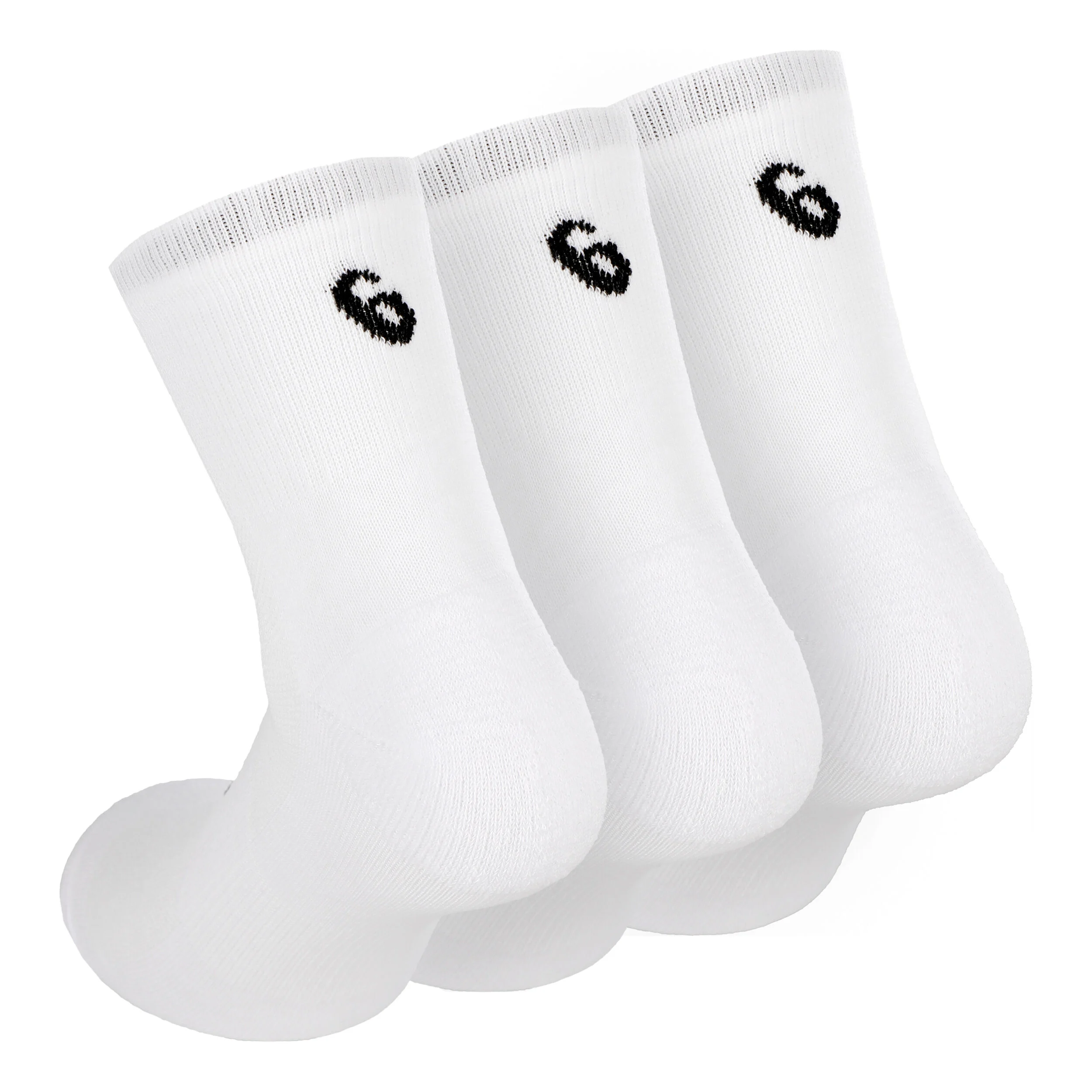ASICS Quarter Chaussettes De Sport Pack De 3 - Blanc , Noir