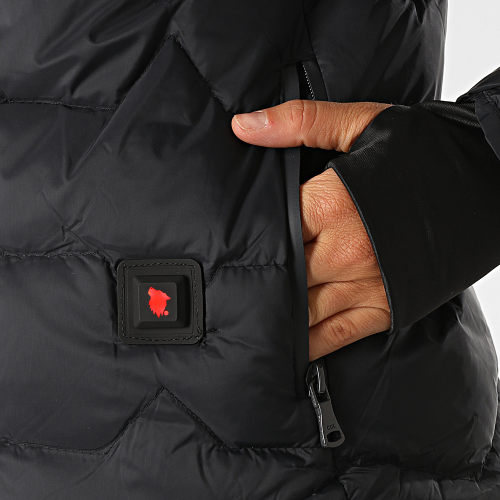Doudoune Chauffante Capuche Fourrure Femme Val Thorens Bis Noir