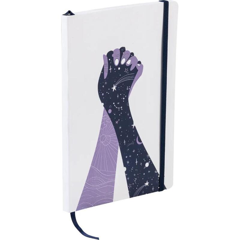 Adolie, Carnet brochure souple A5 14,8x21 cm, 128 pages, ligné, marquepage, fermeture à élastique, ass.