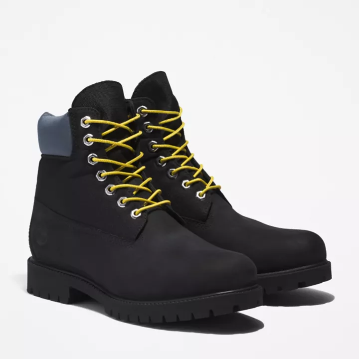 Bota 6-Inch Timberland Heritage para homem e noir