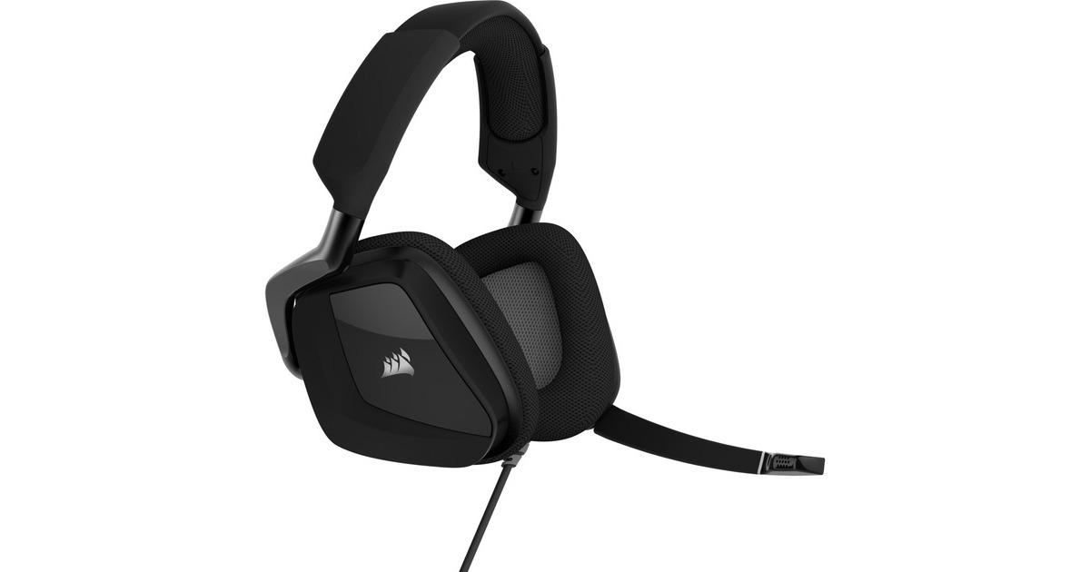 CorsairVOID RGB ELITE USB over-ear gaming headset  (Zwart/carbon, RGB verlichting, met 7.1-surroundsound)