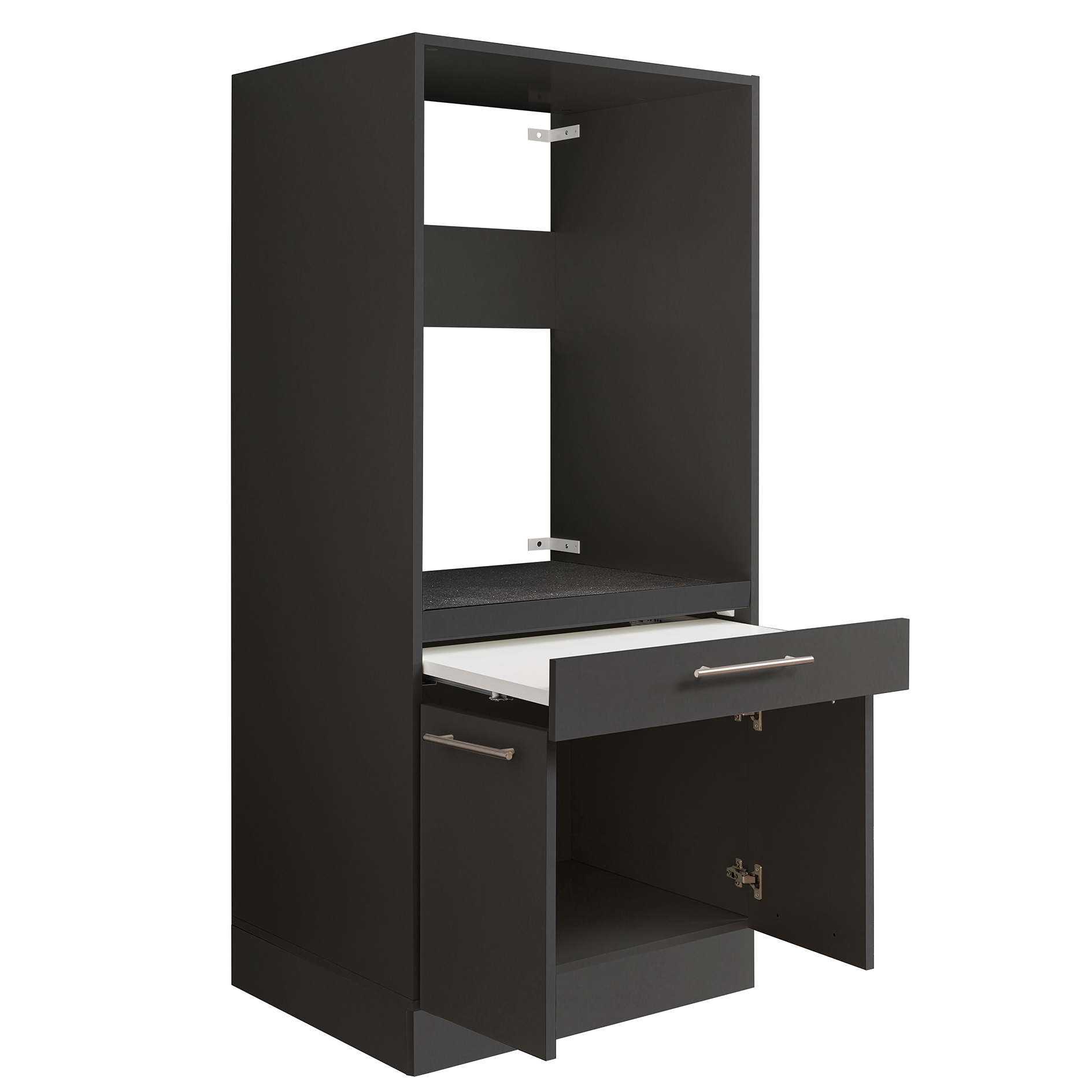 Waschmaschinenschrank - anthrazit - 68 cm breit