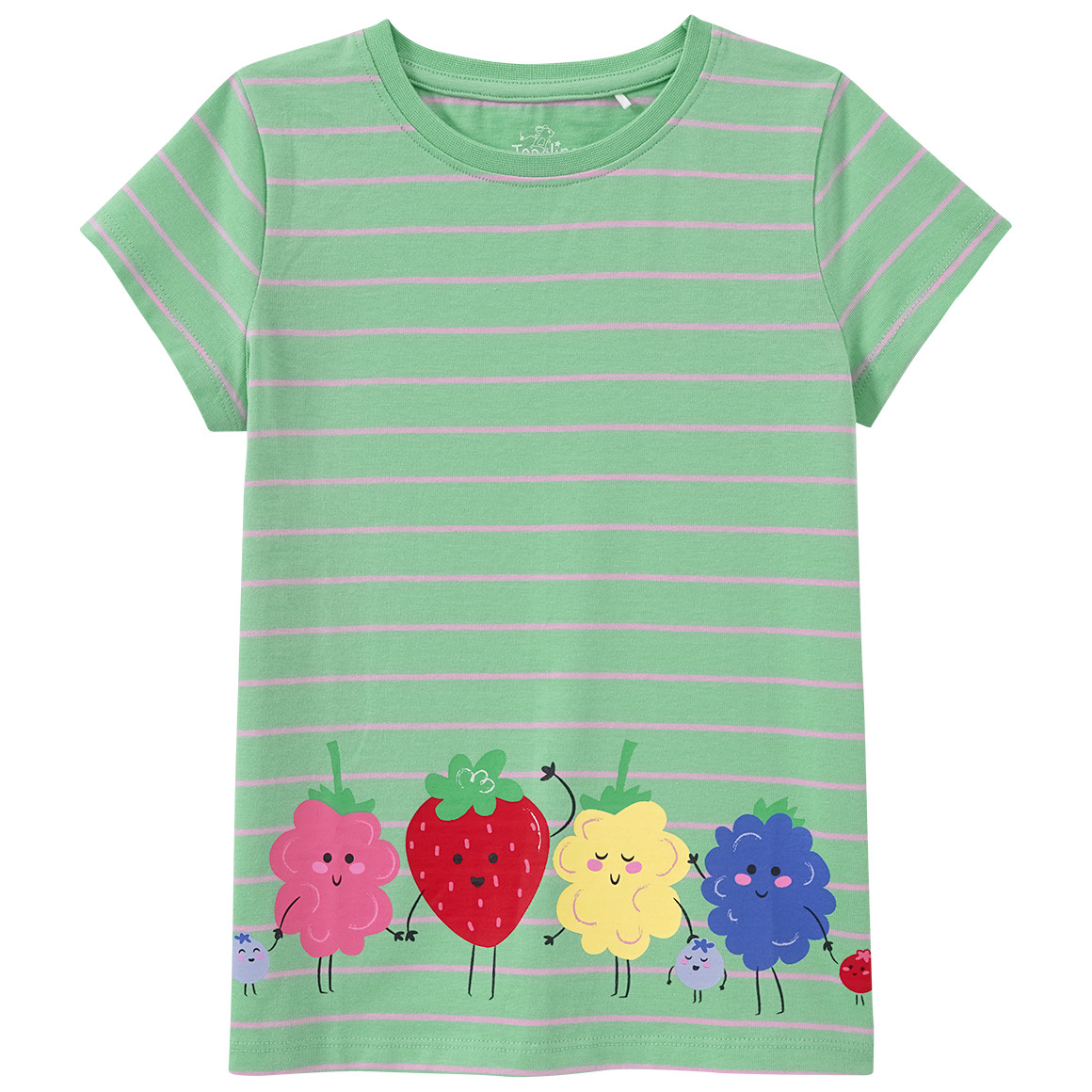 Topolino Mädchen T-Shirt mit Beeren-Print hellgrün