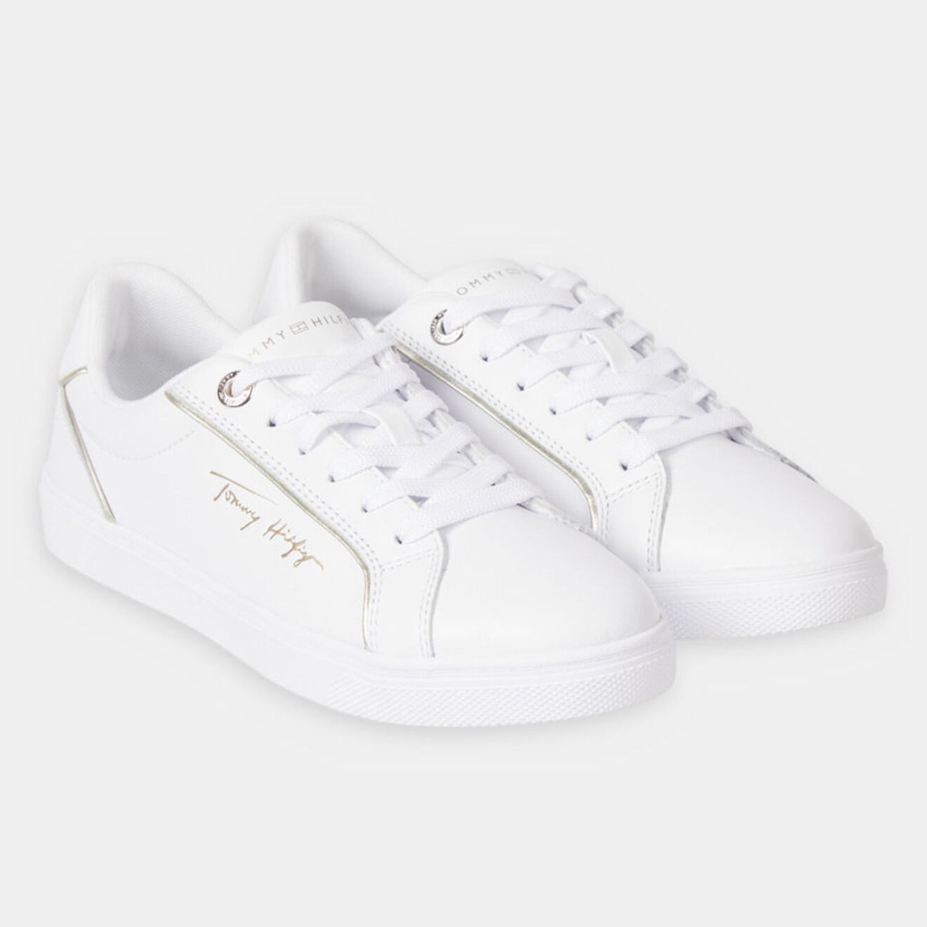 Tommy Hilfiger Baskets Signature Piping blanches
