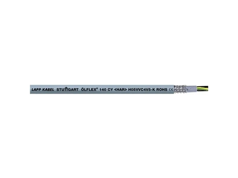 LAPP H05VVC4V5-K (NYSLYCYÖ-JZ) Styreledning 18 G 0.75 mm² Grå 35715/50 50 m