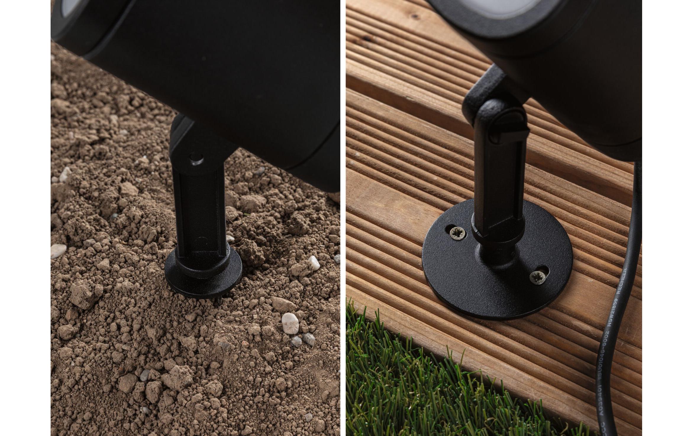 Outdoor Gartenspot Plug & Shine Shira, RGBW, 6.5W, AnthrazitLED Gartenstrahler