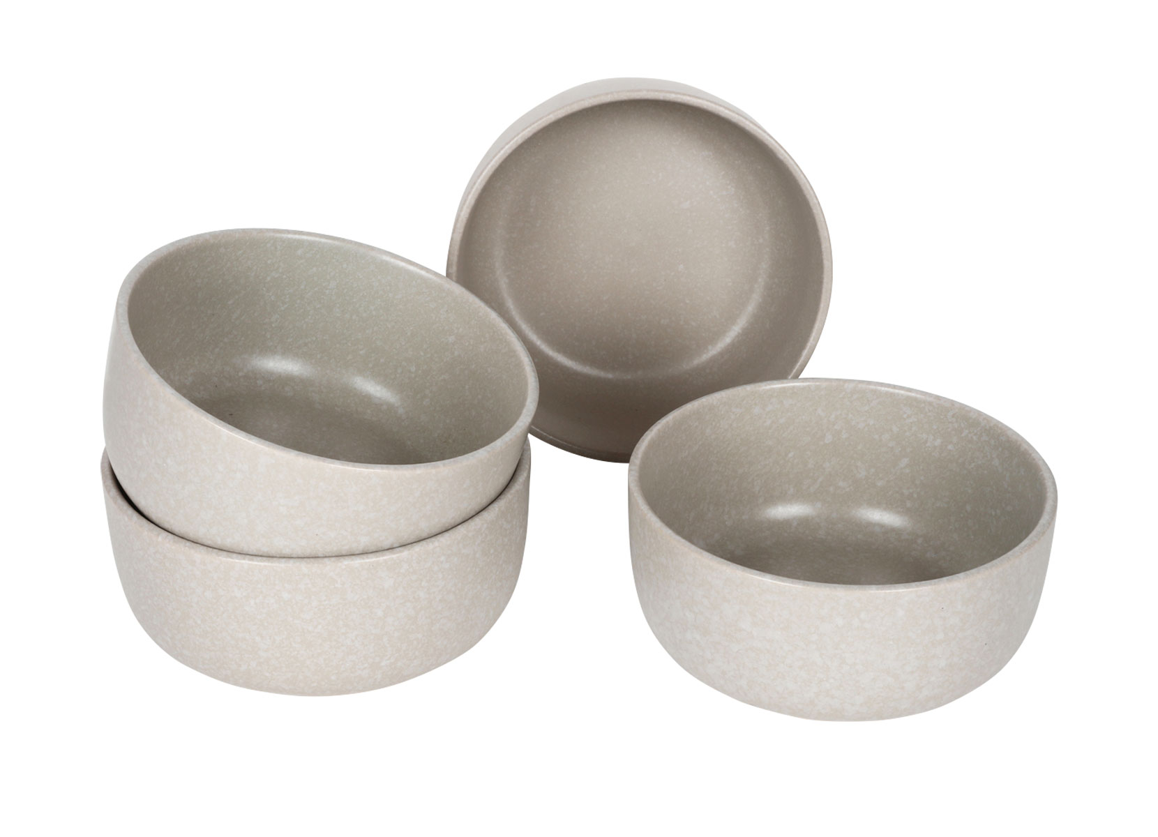 Nature Keramik-Schale 15cm 4er-Set Beige