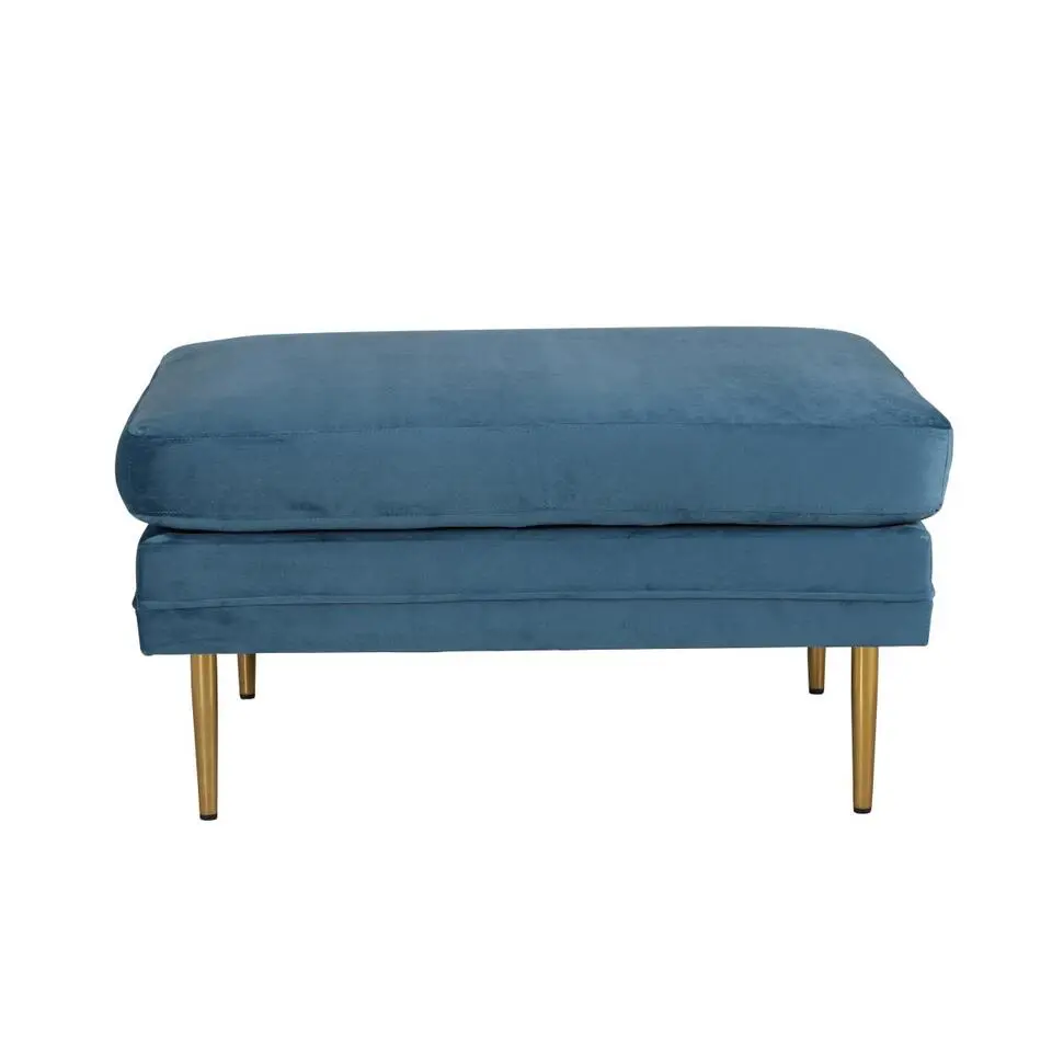 Svea - Tess hocker - velvet - blauw