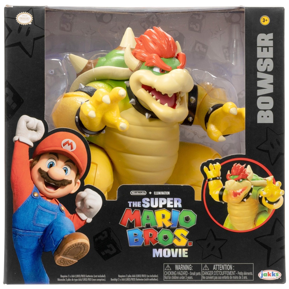 Die Super Mario Bros. Film Bowser 18cm feuerspeiende Figur