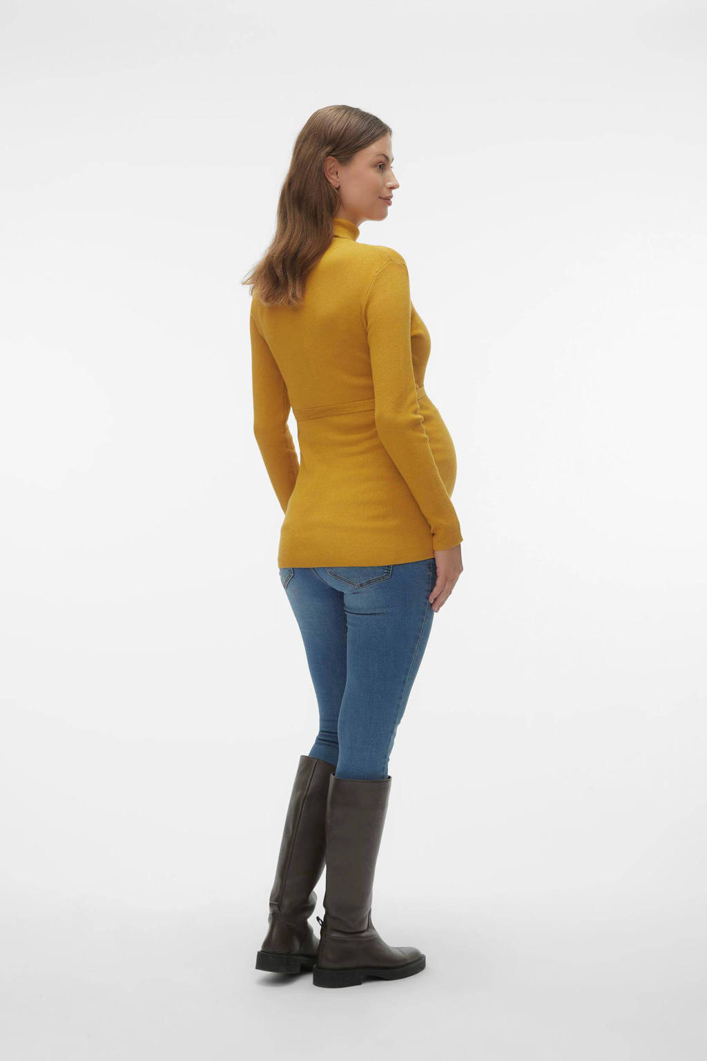 MAMALICIOUS zwangerschapslongsleeve MLJACINA warmgeel