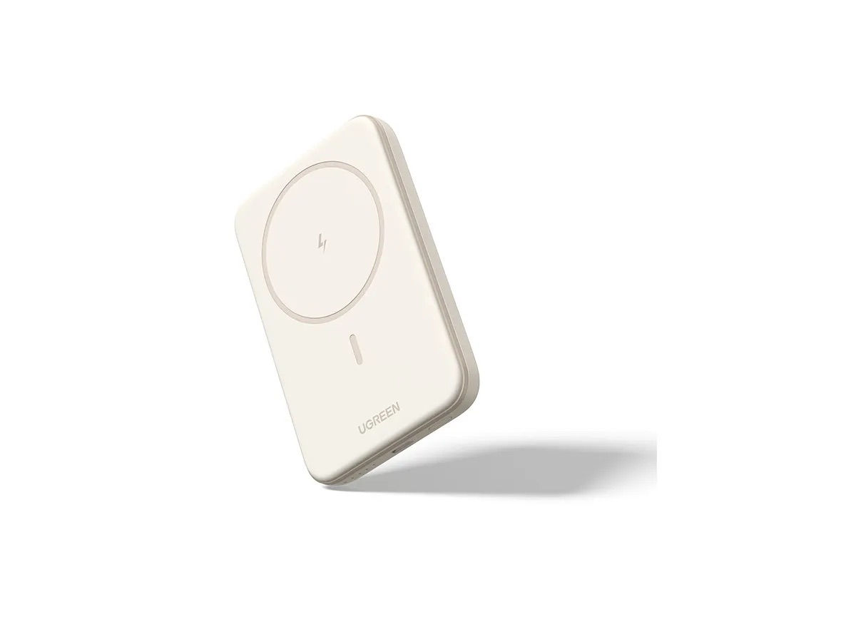(15W) 5000mAh Magnetische MagSafe Powerbank USB C Power Delivery Ladegerät (25207) - Beige