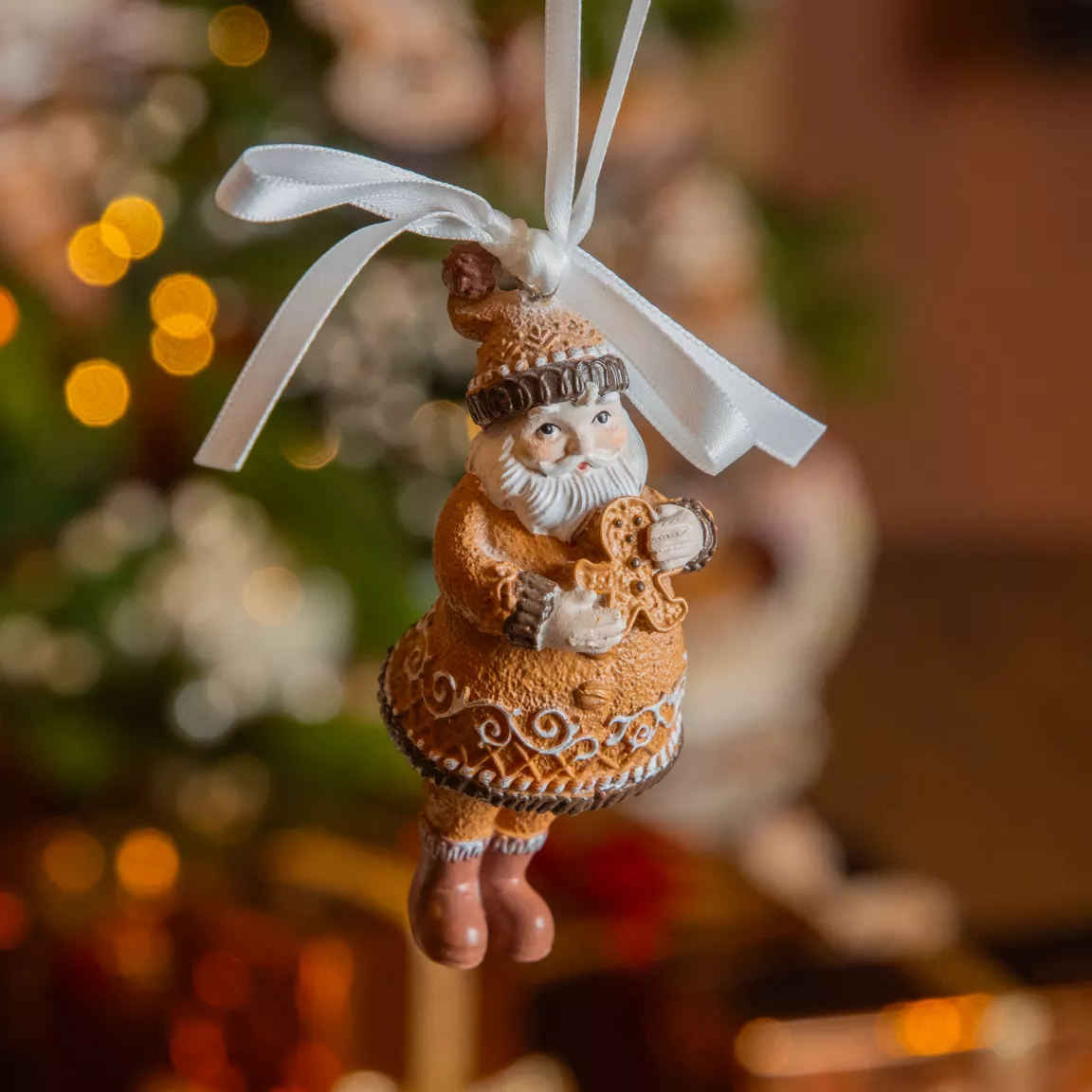 Père Noël à suspendre (H9 cm) Klaus en Pain dépices