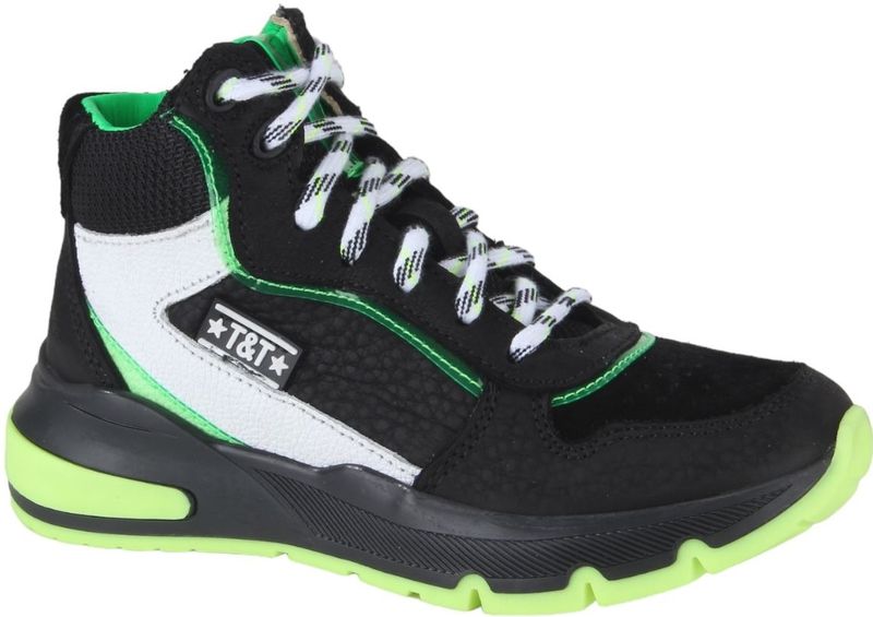Track Style 324848-589W2 jongens veterboots zwart