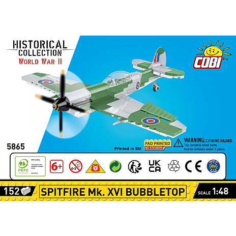 Cobi WWII Supermarine Spitfire Mk. XVI Bubbletop fly 5865