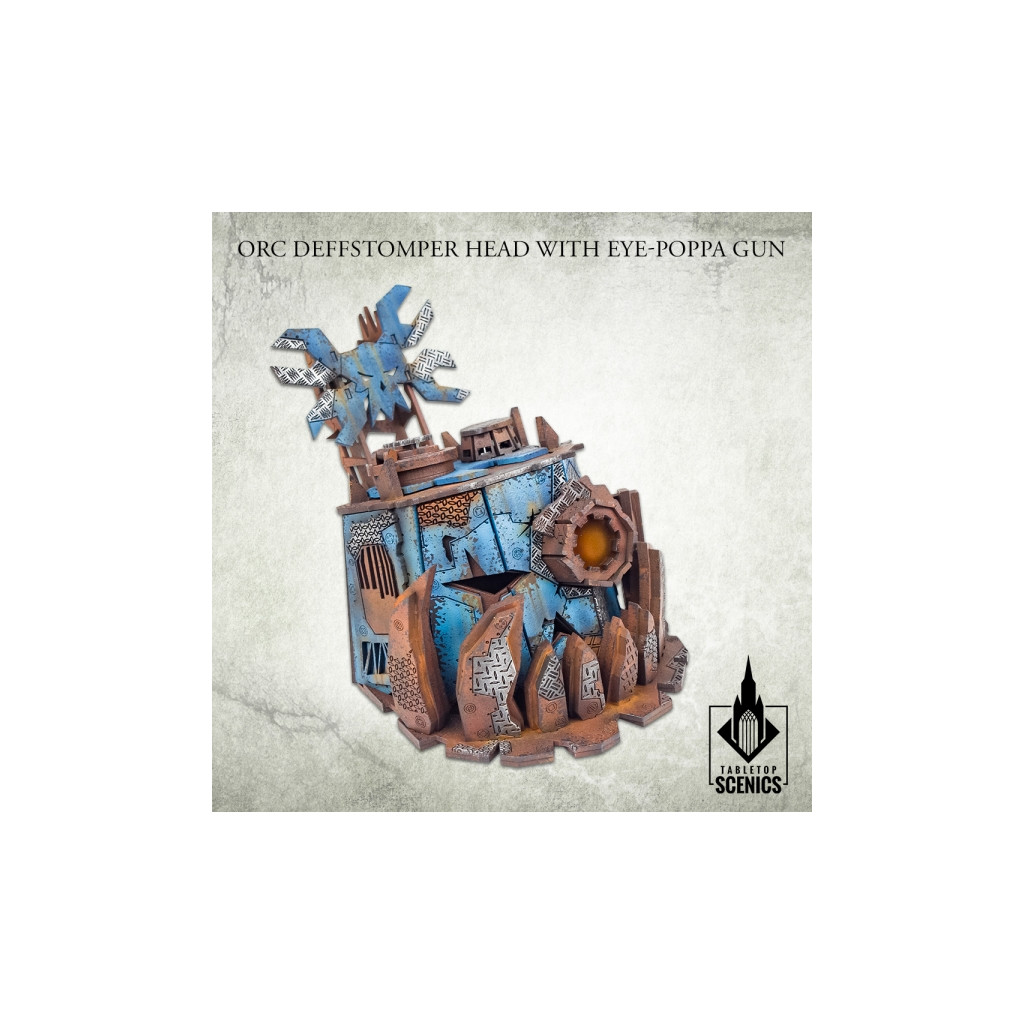 Orc Deffstomper Head with Eye-Poppa Gun