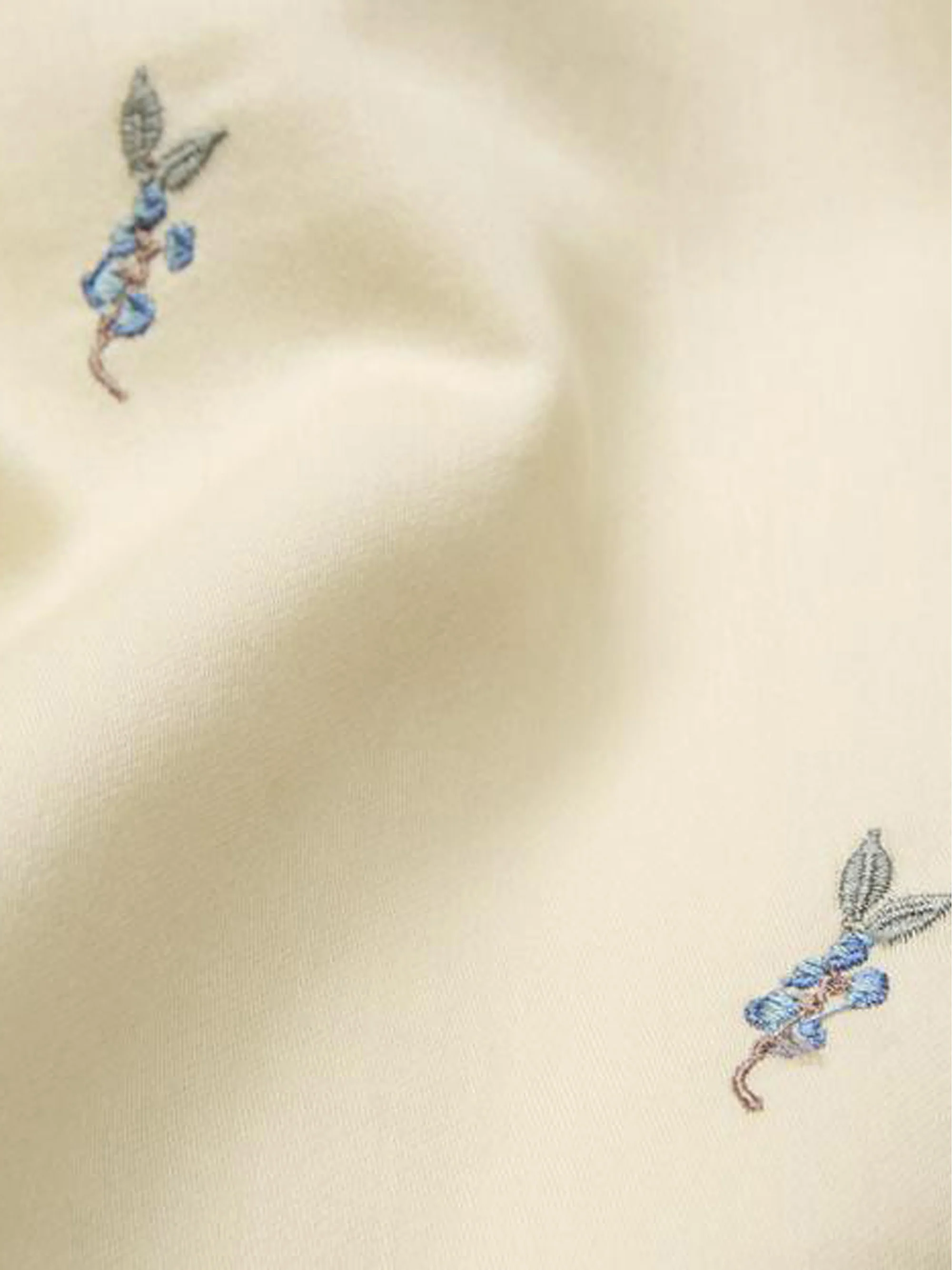 Babybedtextielset Blueberries van katoensatijn