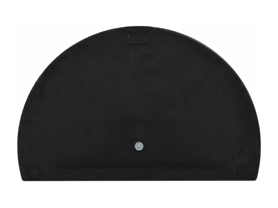 Pied base socle demi-rond résine noire 60 x 60 x 35 cm 2202093