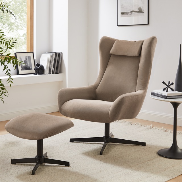 SalesFever Sessel »Savannah Bequemer Sessel« Set, 2 Stk. tlg. mit Drehfunktion