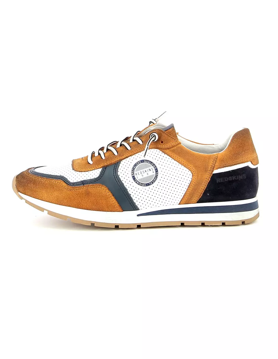 REDSKINS STITCH - Baskets Orangemarineblanc