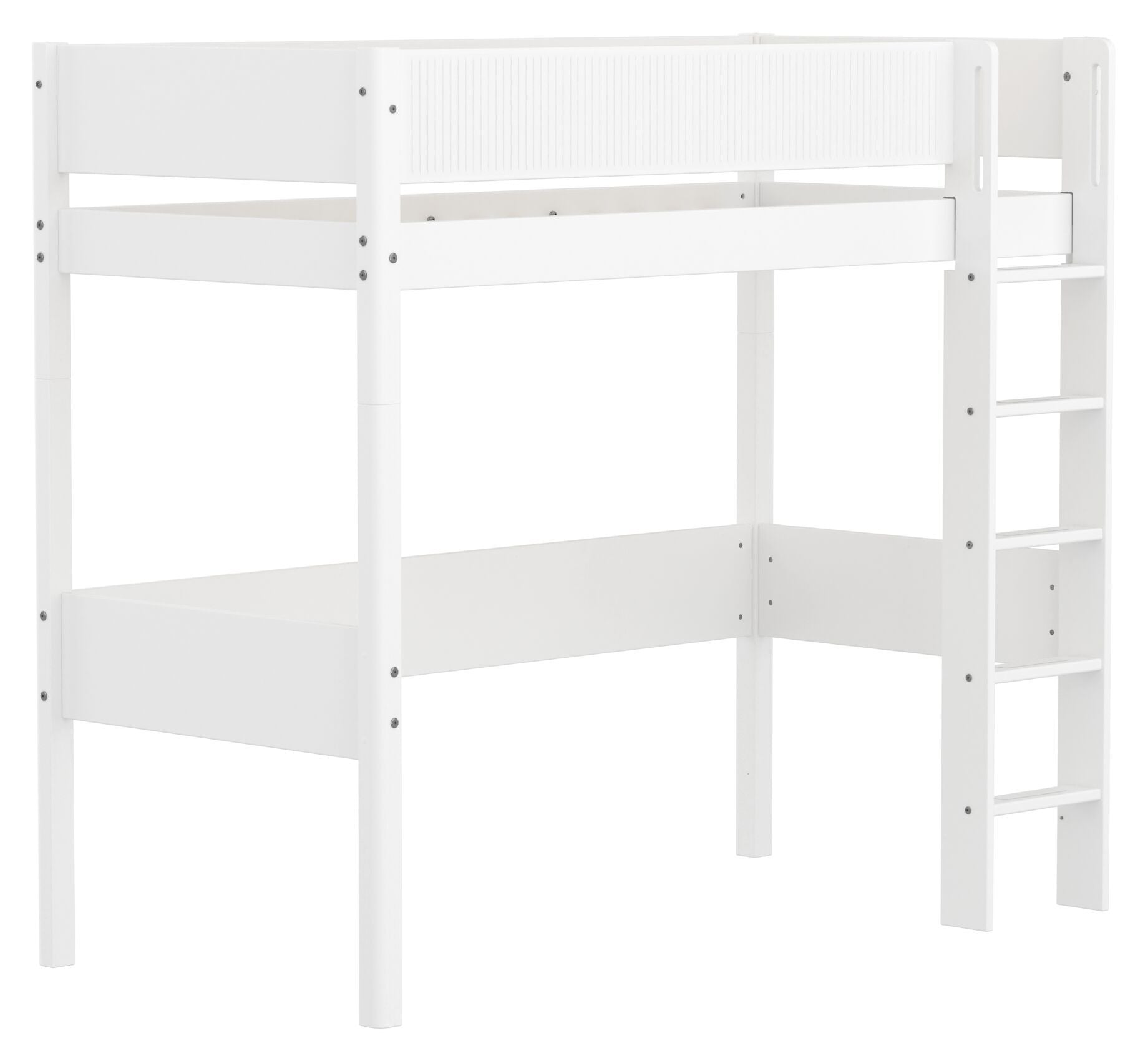 Flexa WHITE Hochbett - Weiss / B: 109.0 cm x T: 210.0 cm x H: 184.0 cm