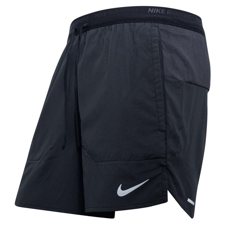 Nike Short Running Dri-FIT Stride - Noir/Argenté