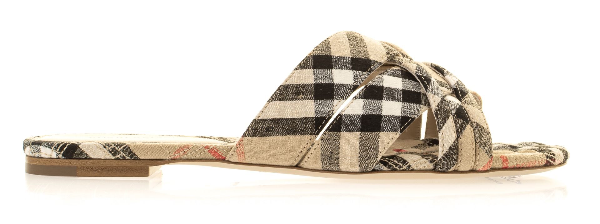 Burberry Check Woven Slides