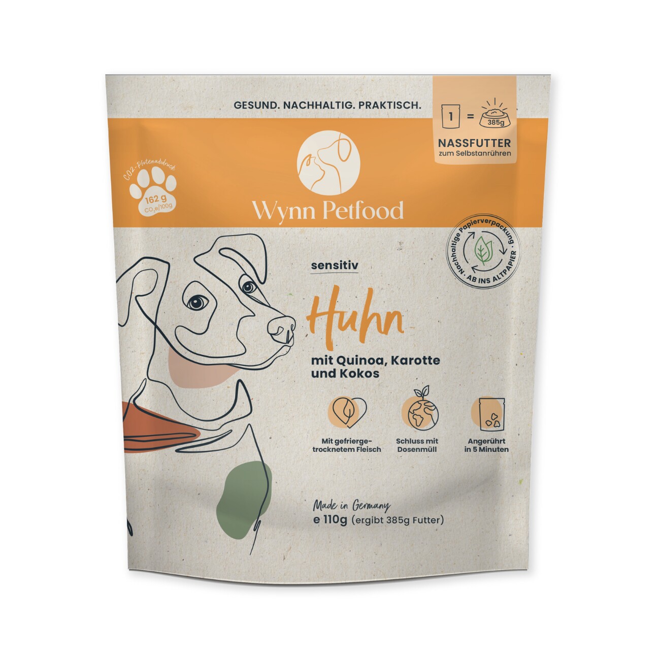 Wynn Petfood Reisetüten Nassfutter Huhn mit Quinoa