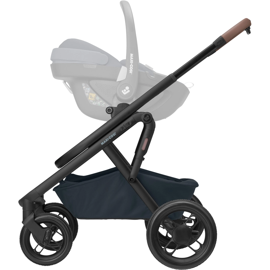 MAXI COSI Kombikinderwagen Lila XP Plus 3 in 1 Set Essential Graphite mit Babyschale Pebble 360 Essential Black
