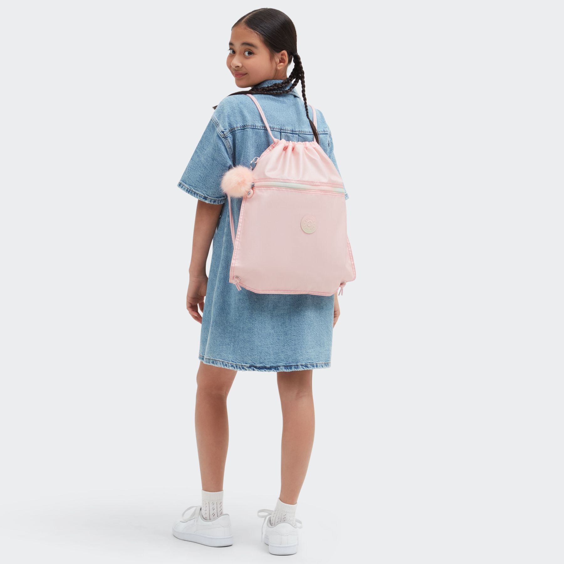 SUPERTABOO Sac moyen avec cordon de serrage - Blush Metallic