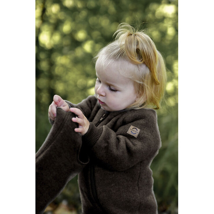 Mikk-Line Wool Fullface Dark brown melang