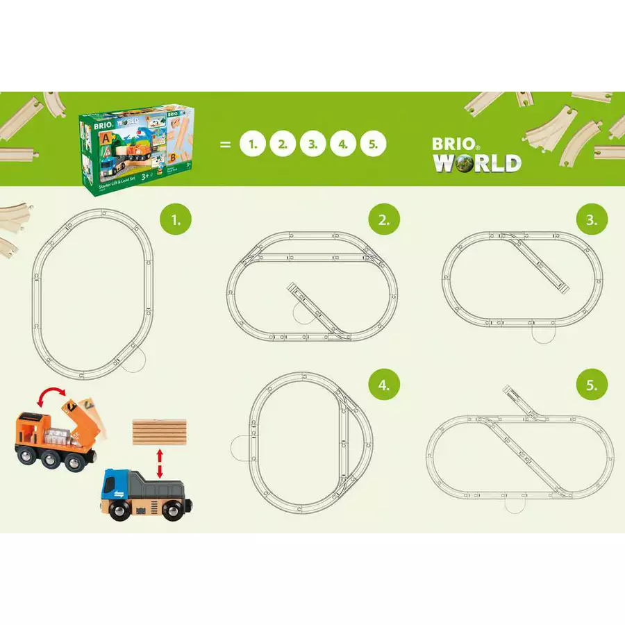 Brio Starterset Güterzug mit Kran bunt