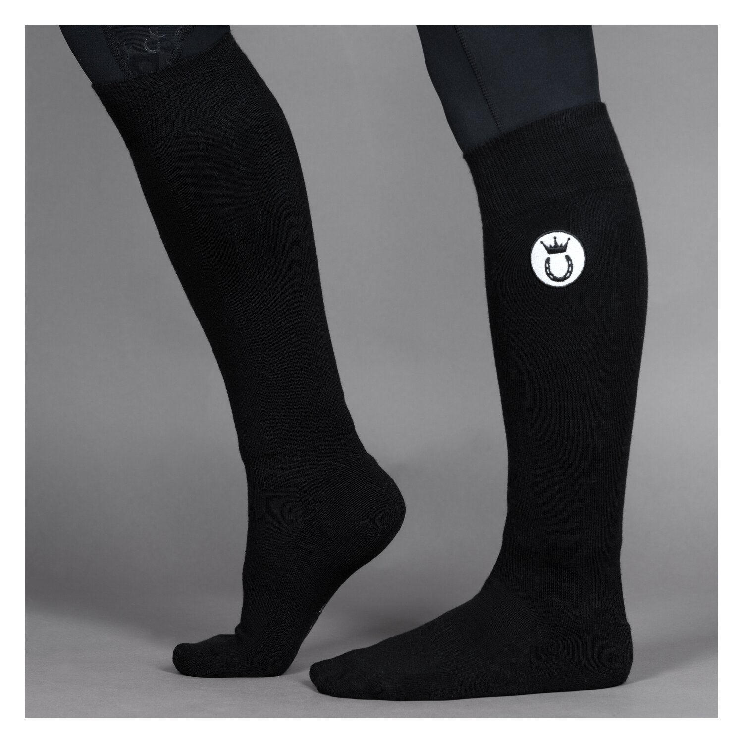 Royal Horsemen Reitsocken  - deep black - 35-38