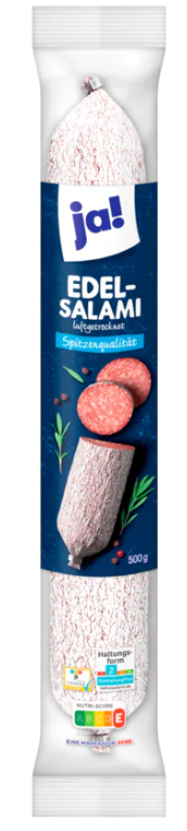 ja! Edelsalami 500g luftgetrocknet 500g MHD:21.1.25