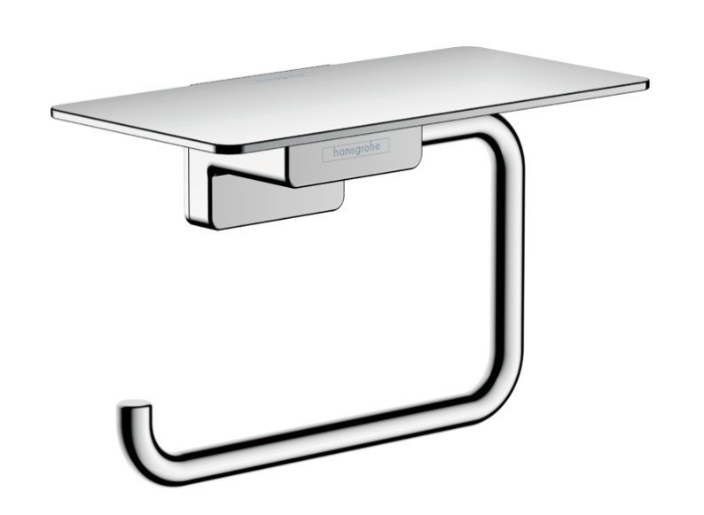 Hansgrohe AddStoris wc-rolhouder met planchet chroom