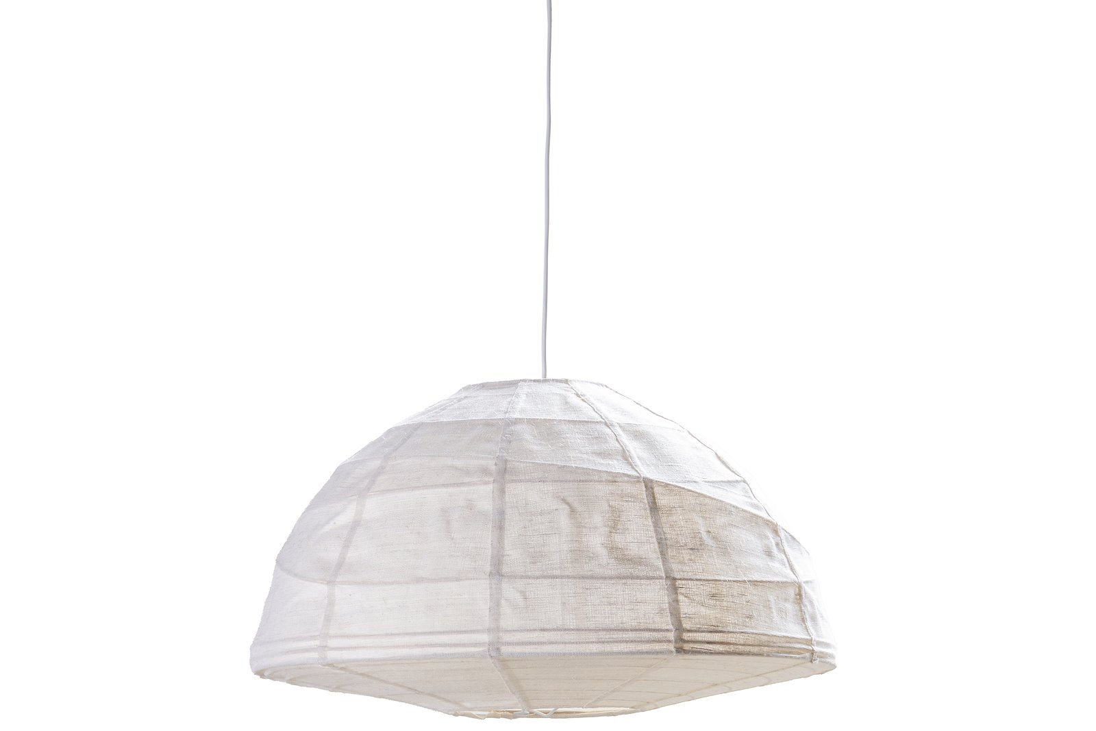 Boracay taklampe Ø60 cm. Juteskjerm med hvit ledning 120cm.