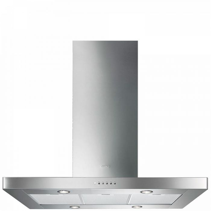 SMEG Insel-Dunstabzugshaube KI90XE Edelstahl
