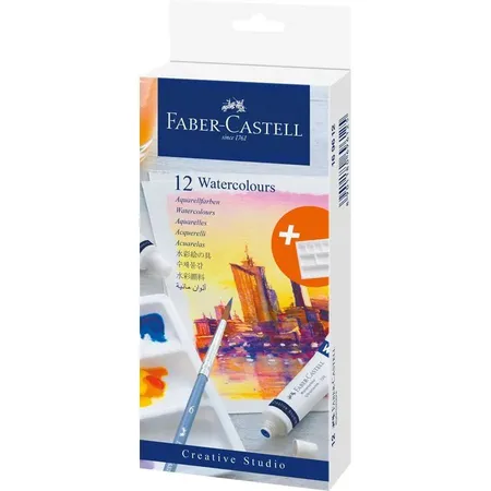 Faber-Castell Aquarellfarbe 12er Kartonetui