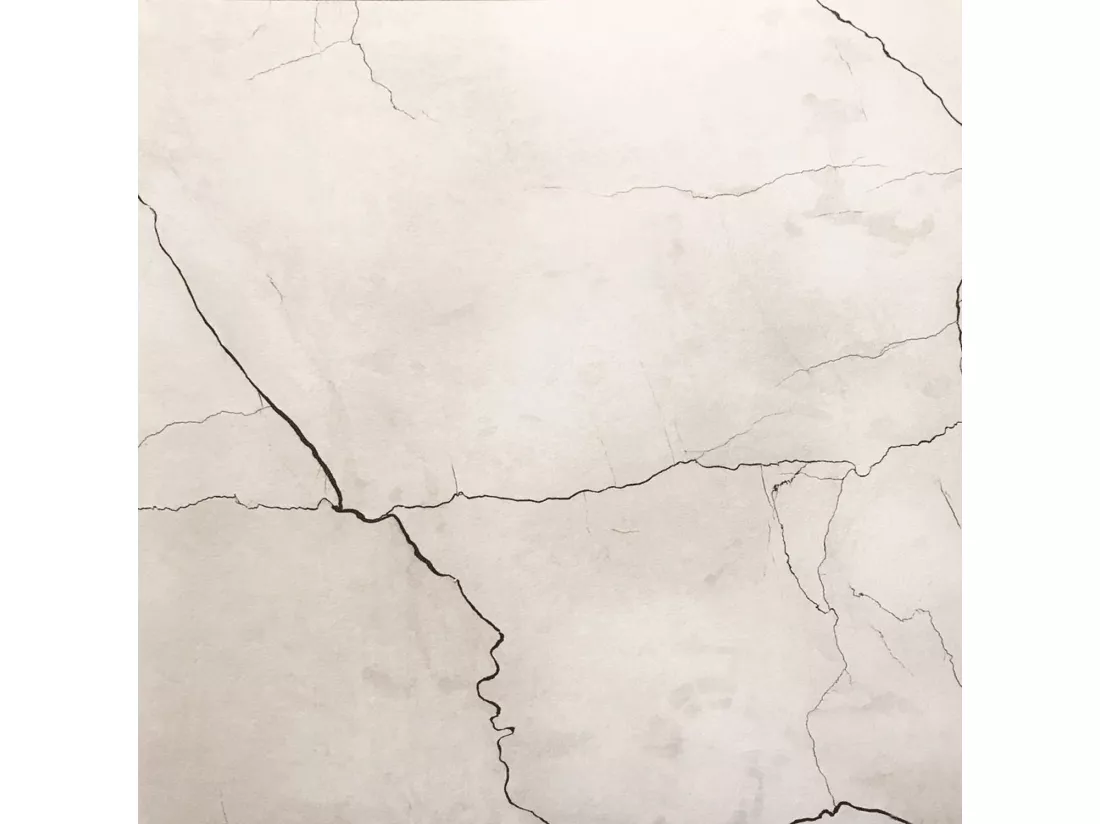 Mange-debout 60 x 60 cm - modèle Rome marbré lune blanche