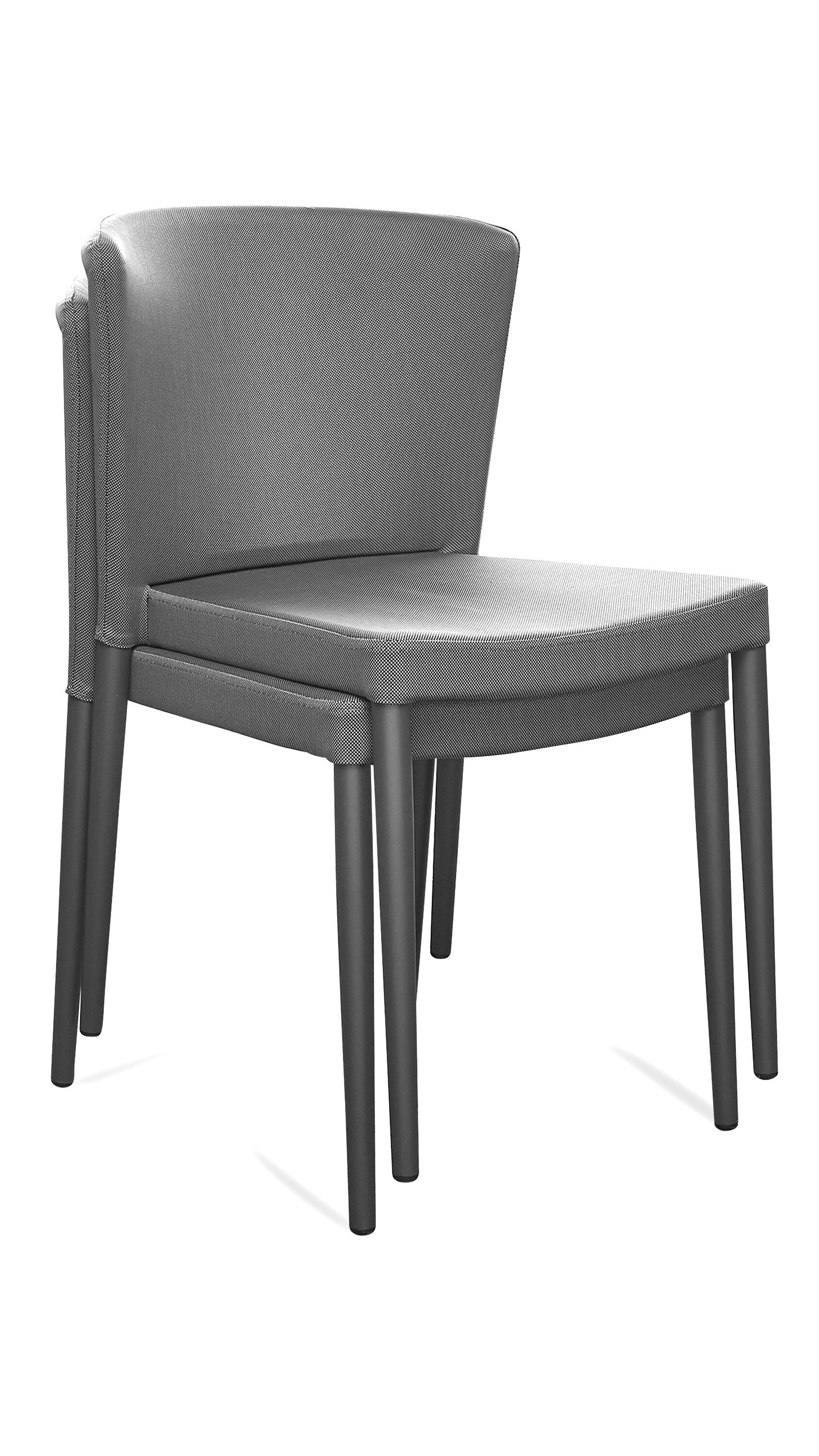 Grasekamp Balkonset Sol 3 teilig - 2x Stapelstuhlund Klapptisch aus Aluminium/Textilene