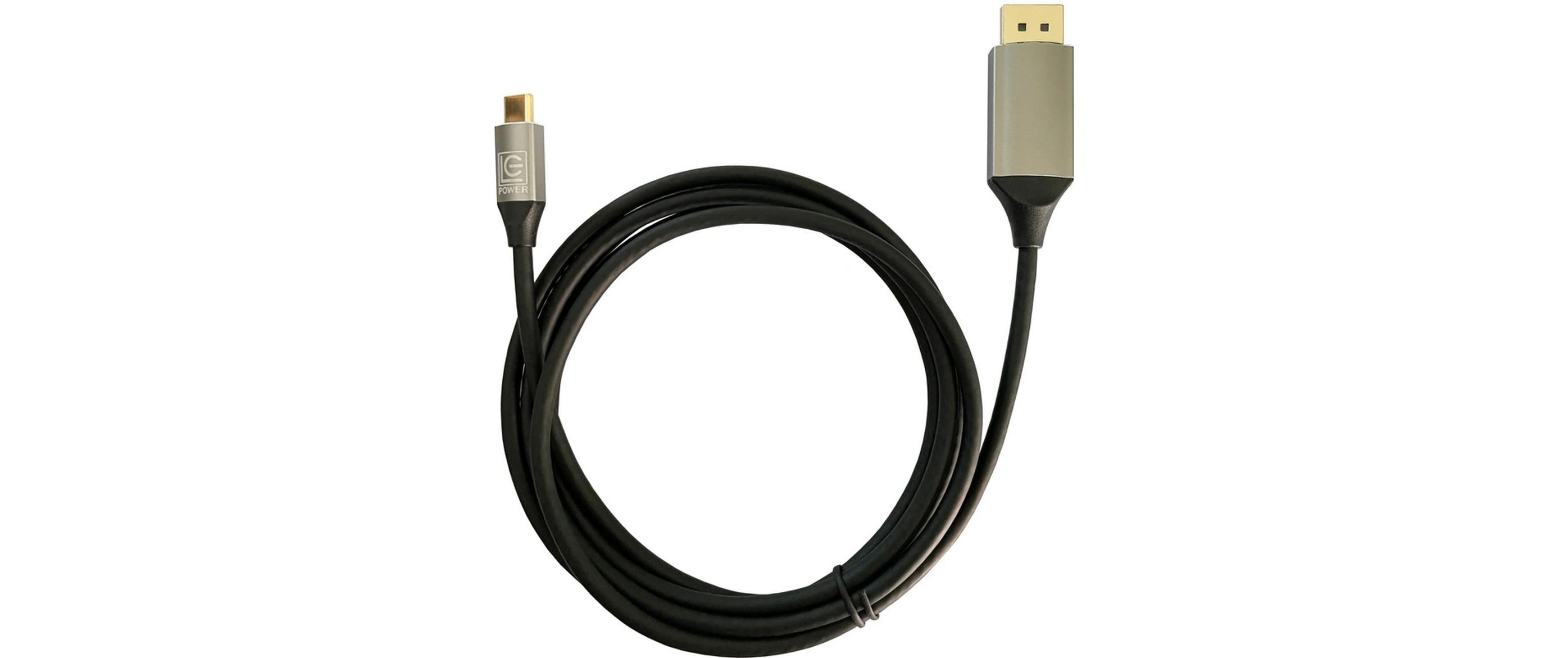 Kabel LC-C-C-DP-2M USB Type-C - DisplayPort, 2 mUSB-C-auf-DisplayPort-Kabel