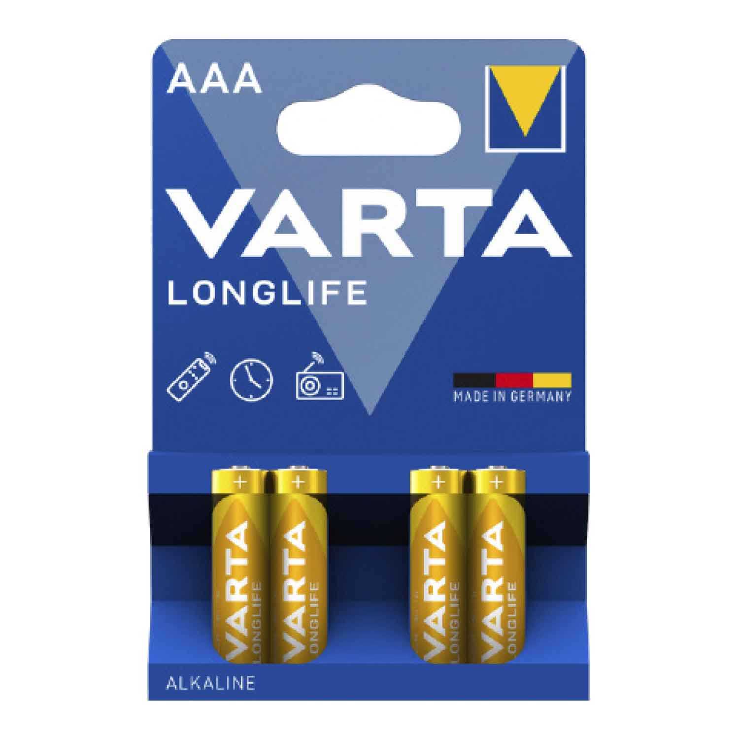 VARTA Batterie Longlife 4er AAA
