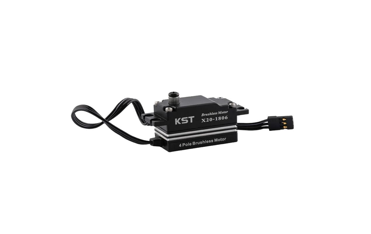 Low Profile Servo X20-1806 V8.0 18 kg, 0.06 s, Brushless HVBrushless Low-Profile Standard Servo für Drift- und Tourenwagen im Massstab 1:10