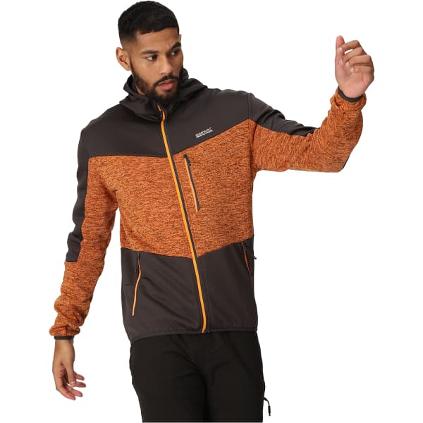 Veste polaire randonnée REGATTA CADFORD V ORANGE PEPPER/ASH
