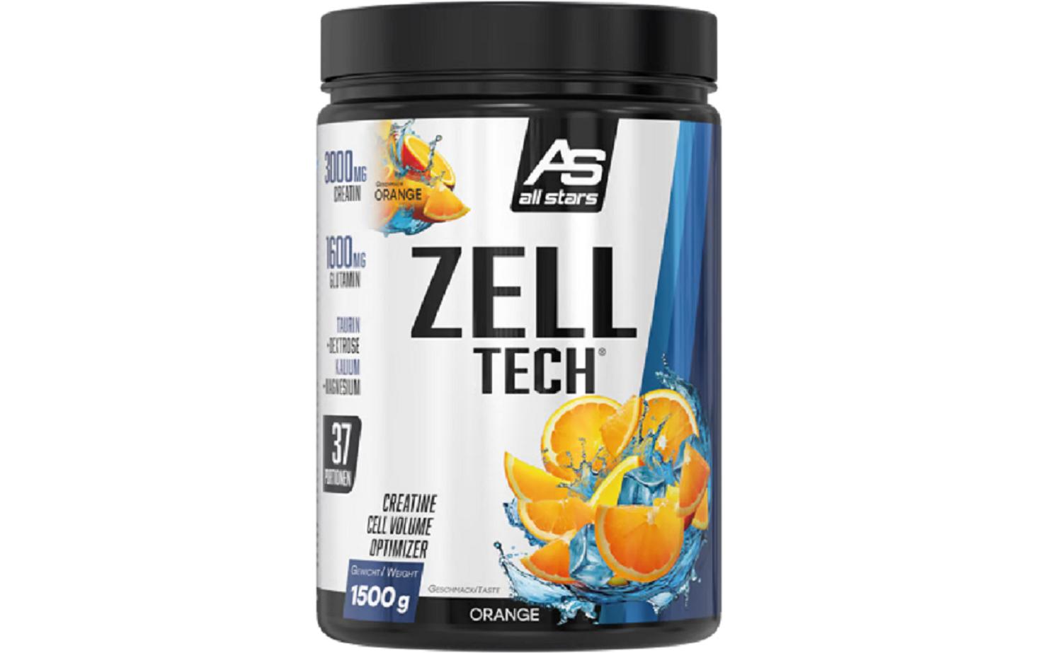Pulver Zell Tech Orange 1500 gHigh-Performance Kreatin-Komplex für mehr Kraft und Ausdauer